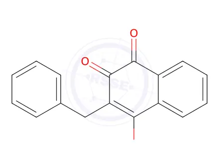 Chemical structure of 2-Benzyl-3-hydroxynaphthalene-1,4-dione