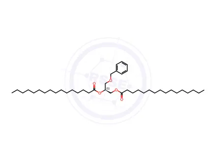 Chemical structure of 1,2-di-O-hexacecanoyl-3-O-benzyl-sn-glycerol