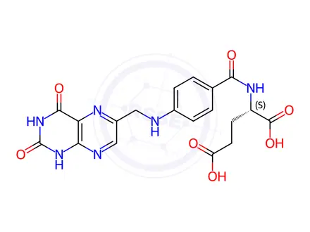 Chemical structure of Folic Acid Impurity 65
