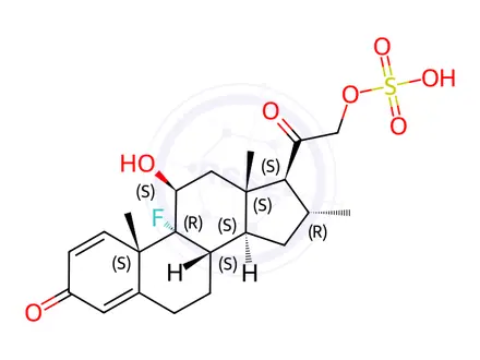 Chemical structure of Desoximetasone Sulfate