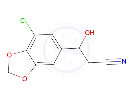 Chemical structure of 3-(7-Chlorobenzo[d][1,3]dioxol-5-yl)-3-hydroxypropanenitrile