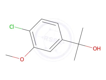 Chemical structure of 2-(4-Chloro-3-methoxyphenyl)propan-2-ol