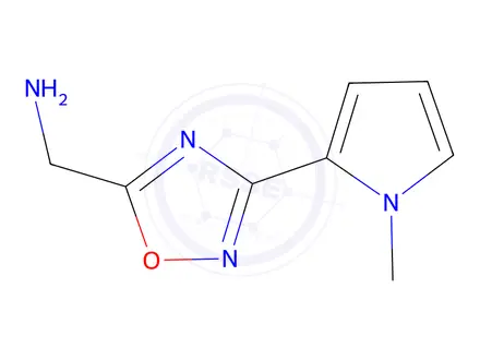 Chemical structure of (3-(1-Methyl-1h-pyrrol-2-yl)-1,2,4-oxadiazol-5-yl)methanamine