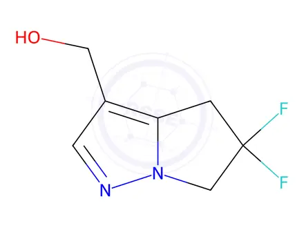 Chemical structure of (5,5-Difluoro-5,6-dihydro-4H-pyrrolo[1,2-b]pyrazol-3-yl)methanol