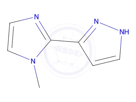 Chemical structure of 5-(1-Methyl-1H-imidazol-2-yl)-1H-pyrazole