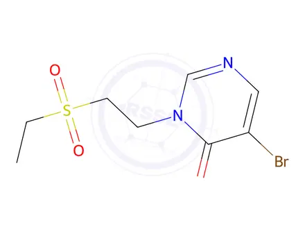 Chemical structure of 5-Bromo-3-[2-(Ethanesulfonyl)Ethyl]-3,4-Dihydropyrimidin-4-One