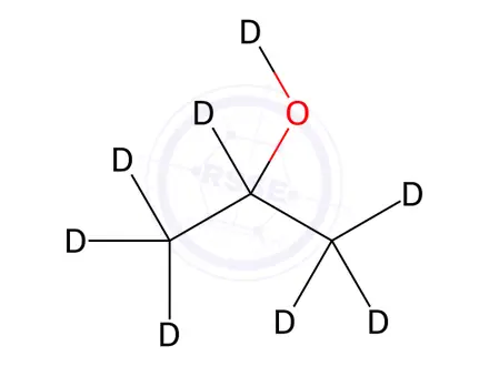 Chemical structure of 2-Propanol D8