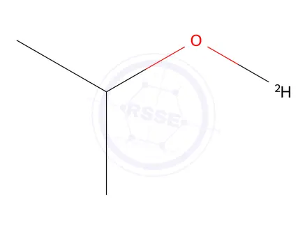 Chemical structure of iso-Propyl Alcohol-OD