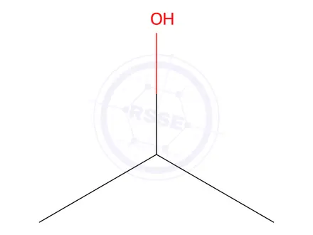 Chemical structure of Isopropanol