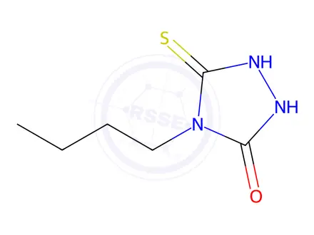 Chemical structure of 4-butyl-5-sulfanyl-4H-1,2,4-triazol-3-ol