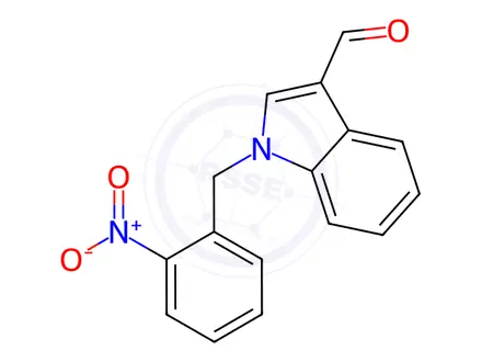 Chemical structure of 1-(2-Nitrobenzyl)-1H-indole-3-carbaldehyde