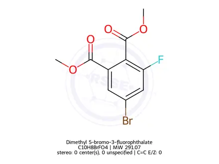 Chemical structure of Dimethyl 5-bromo-3-fluorophthalate