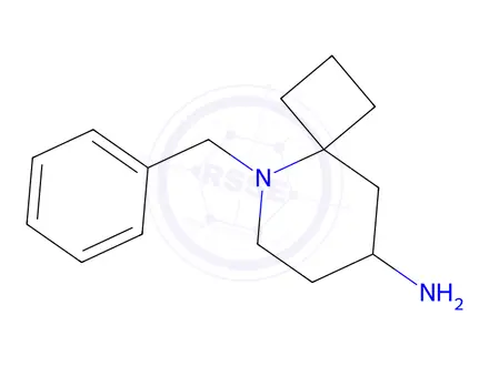 Chemical structure of 5-Azaspiro[3.5]nonan-8-amine, 5-(phenylmethyl)-