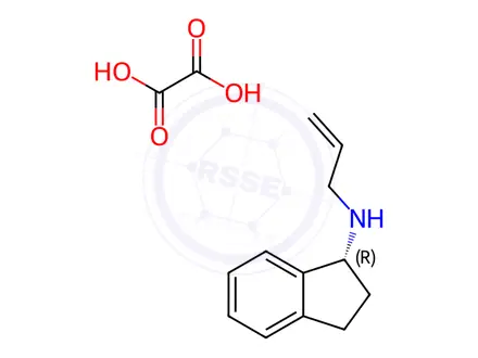 Chemical structure of (R)-N-Allyl-2,3-dihydro-1H-inden-1-amine oxalate