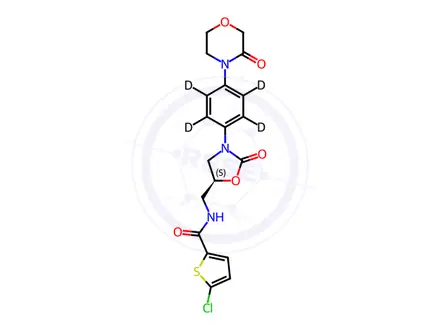 Chemical structure of Rivaroxaban-d4 (1132681-38-9)
