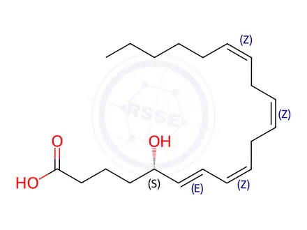 Chemical structure of Oleic Acid Impurity 72 (5(S)-HETE)