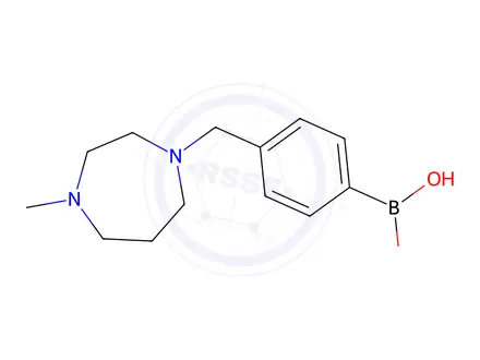 Chemical structure of (4-((4-Methyl-1,4-diazepan-1-yl)methyl)phenyl)boronic acid