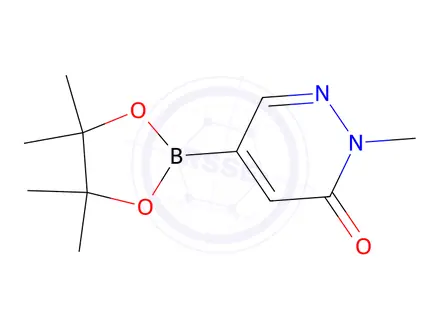 Chemical structure of 2-Methyl-5-(4,4,5,5-tetramethyl-1,3,2-dioxaborolan-2-yl)pyridazin-3(2H)-one