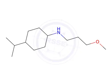 Chemical structure of 4-Isopropyl-N-(3-methoxypropyl)cyclohexan-1-amine