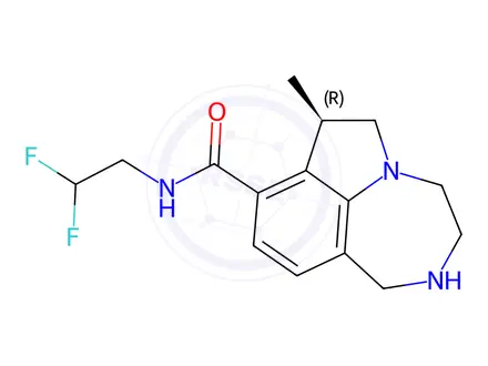 Chemical structure of Bexicaserin