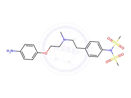Chemical structure of N-Desmethylsulfonyl-N'-methylsulfonyl Dofetilide