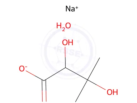 Chemical structure of /2,3-dihydroxy-3-methyl-butanoic acid sodium salt- - - -