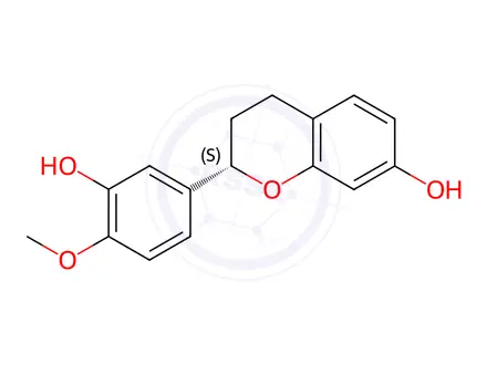 Chemical structure of 7,3'-Dihydroxy-4'-methoxyflavan