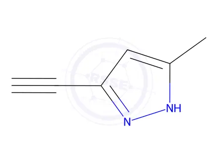Chemical structure of 3-Ethynyl-5-methyl-1H-pyrazole