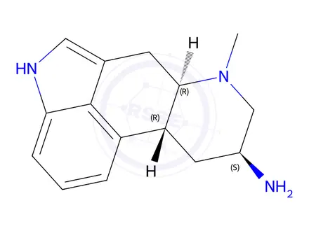 Chemical structure of 8a-Amino-6-methylergoline