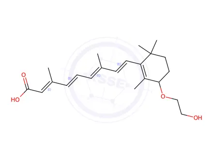 Chemical structure of 4-(2-hydroxyethoxy)retinoic acid