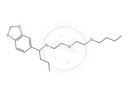 Chemical structure of 5-[1-[2-(2-Butoxyethoxy)ethoxy]butyl]-1,3-benzodioxole