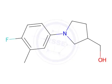 Chemical structure of [1-(4-fluoro-3-methylphenyl)pyrrolidin-3-yl]methanol