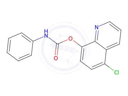 Chemical structure of 5-Chloroquinolin-8-yl phenylcarbamate
