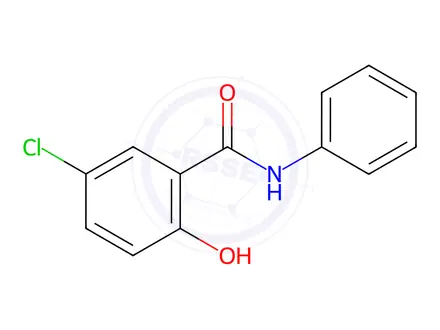 Chemical structure of 5-Chlorosalicylanilide