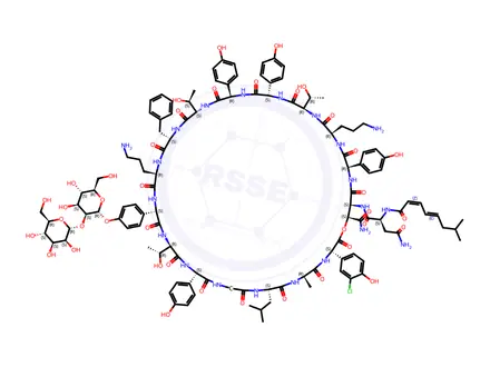 Chemical structure of Ramoplanin A2