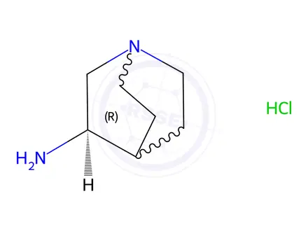 Chemical structure of (R)-Quinuclidin-3-amine Hydrochloride
