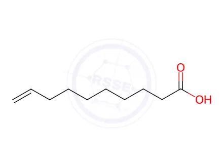 Chemical structure of 9-Decenoic Acid