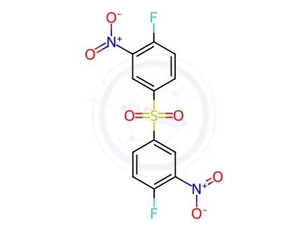 Chemical structure of Bis(4-fluoro-3-nitrophenyl) Sulfone