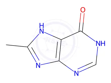 Chemical structure of 8-Methyl-7H-purin-6-ol