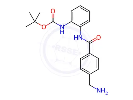 Chemical structure of [2-[[4-(Aminomethyl)benzoyl]amino]phenyl]-carbamic Acid tert-Butyl Ester