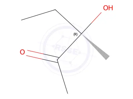 Chemical structure of 2-Pentanone, 3-hydroxy-3-methyl-, (R)-(9CI)