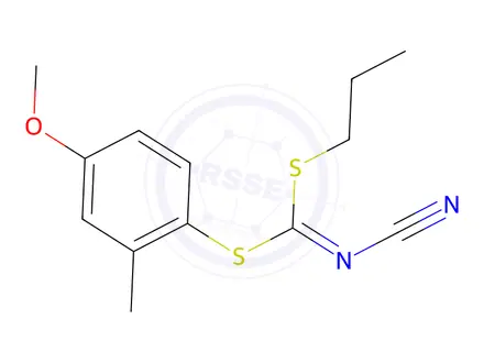 Chemical structure of (4-Methoxy-2-methylphenyl)propyl-cyanocarbonimidodithioate