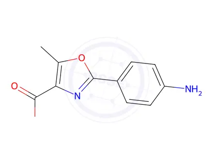 Chemical structure of 2-(4-Aminophenyl)-5-methyloxazole-4-carboxylic acid