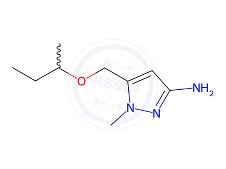 Chemical structure of 5-(sec-butoxymethyl)-1-methyl-1H-pyrazol-3-amine