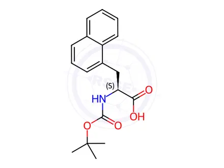 Chemical structure of Boc-L-3-(1-Naphthyl)-alanine