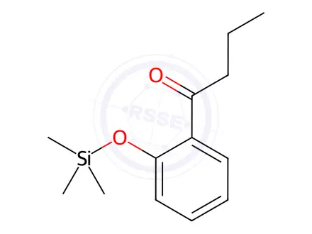 Chemical structure of 2'-[(Trimethylsilyl)oxy]butyrophenone