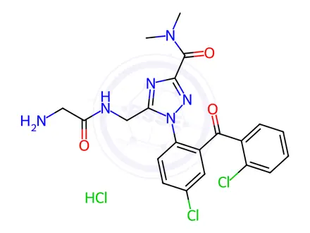 Chemical structure of Rilmazafone HCl