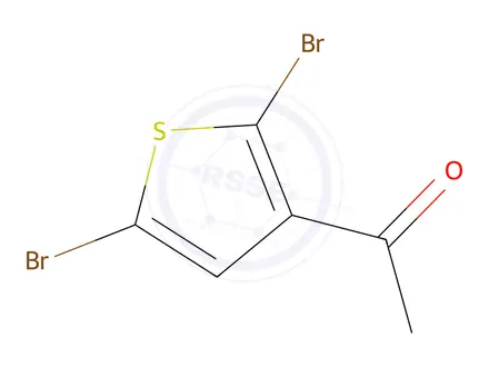 Chemical structure of 1-(2,5-Dibromothiophen-3-Yl)Ethanone