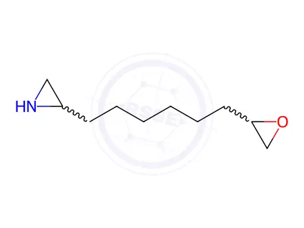 Chemical structure of 2-(6-(Oxiran-2-yl)hexyl)aziridine