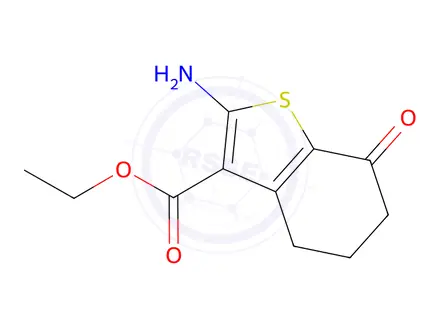 Chemical structure of Ethyl 2-Amino-7-oxo-4,5,6,7-tetrahydrobenzothiophene-3-carboxylate